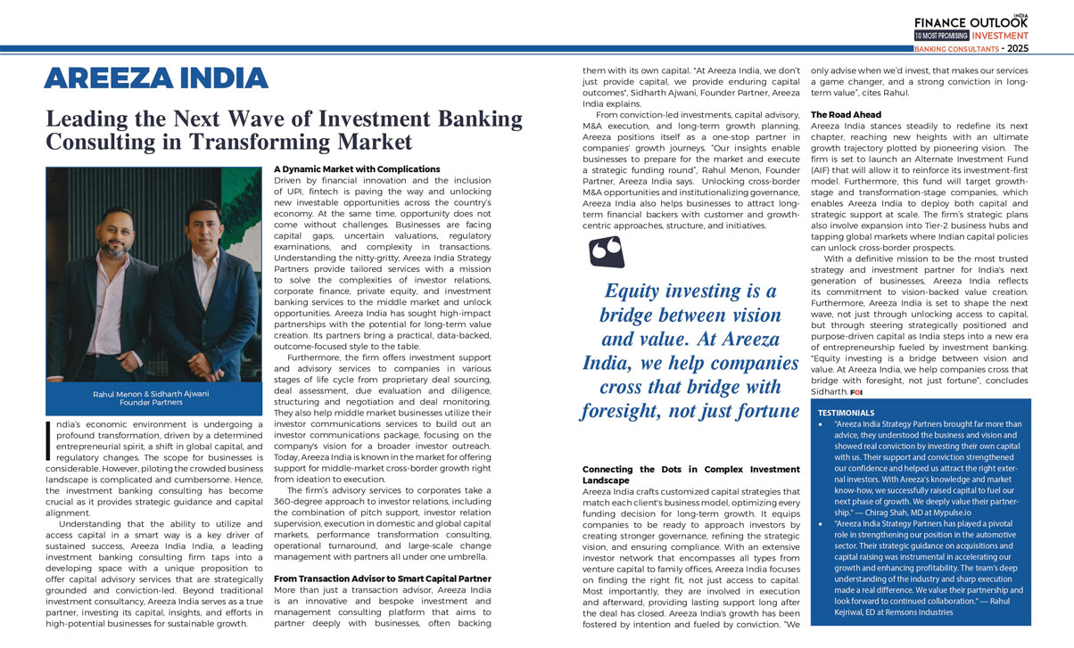 Areeza India Strategy Partners